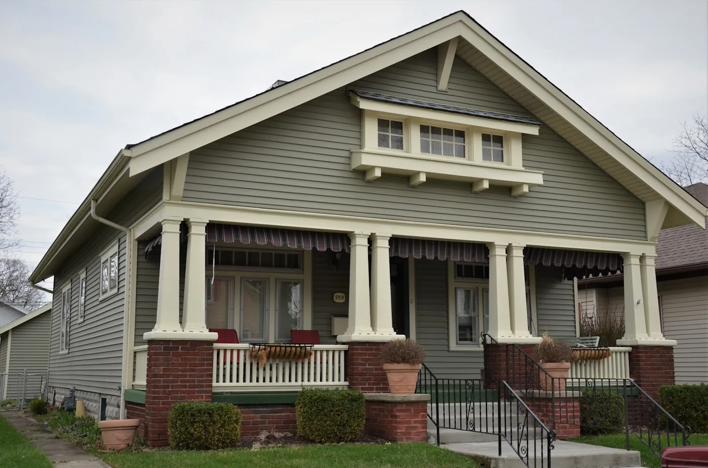 Renovated bungalow house with fresh landscaping