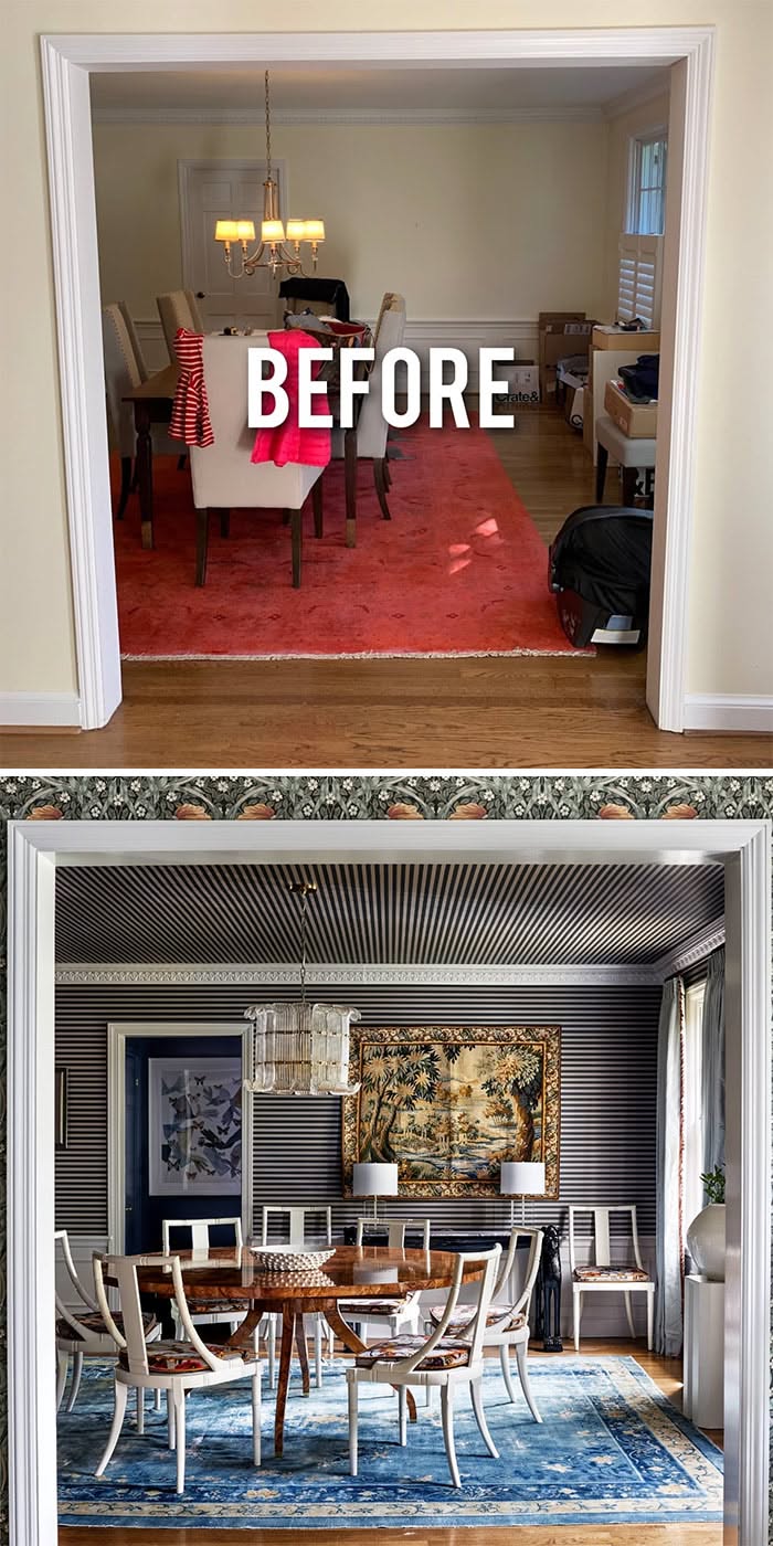 Renovated living room with natural light